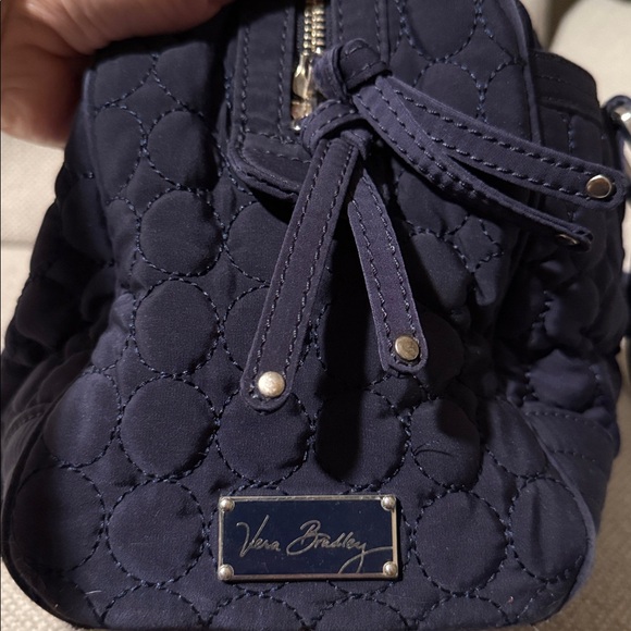 Vera Bradley Navy Quilted Shoulder Bag - Picture 2 of 13